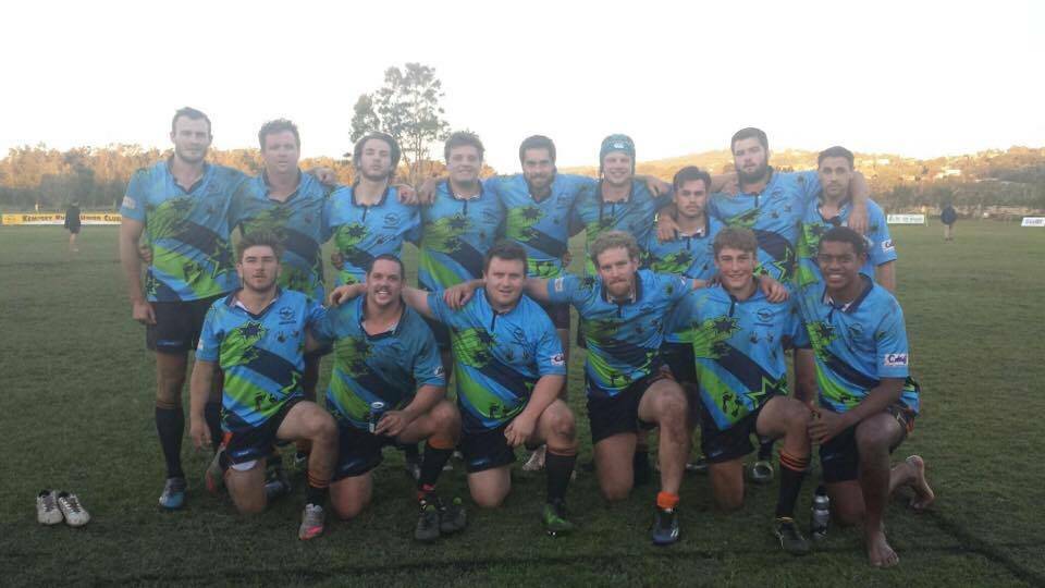 Kempsey Cannonballs reserve grade side in the jersey which helped raise $2,500 for Austin Jimmy.