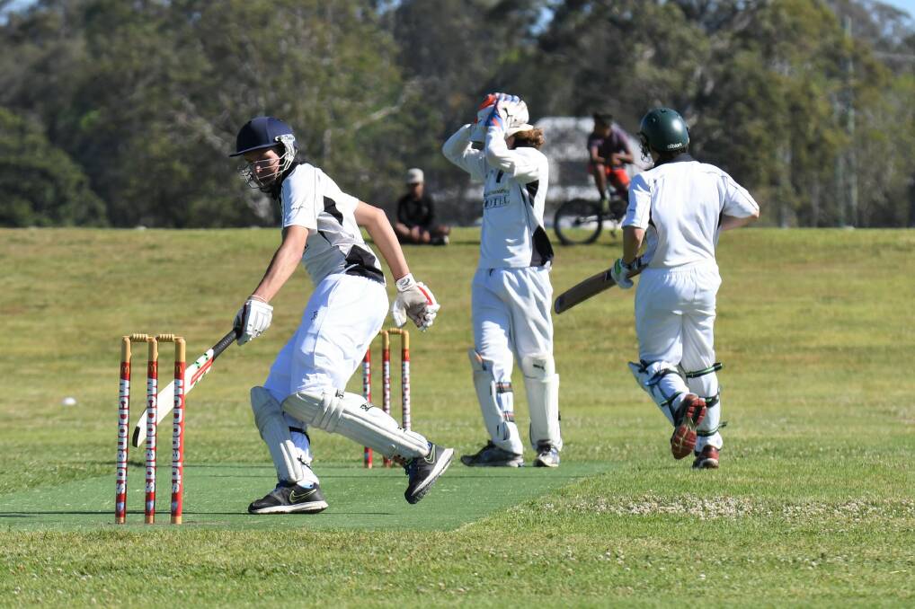 A wicket keeper is devastated about a missed opportunity.