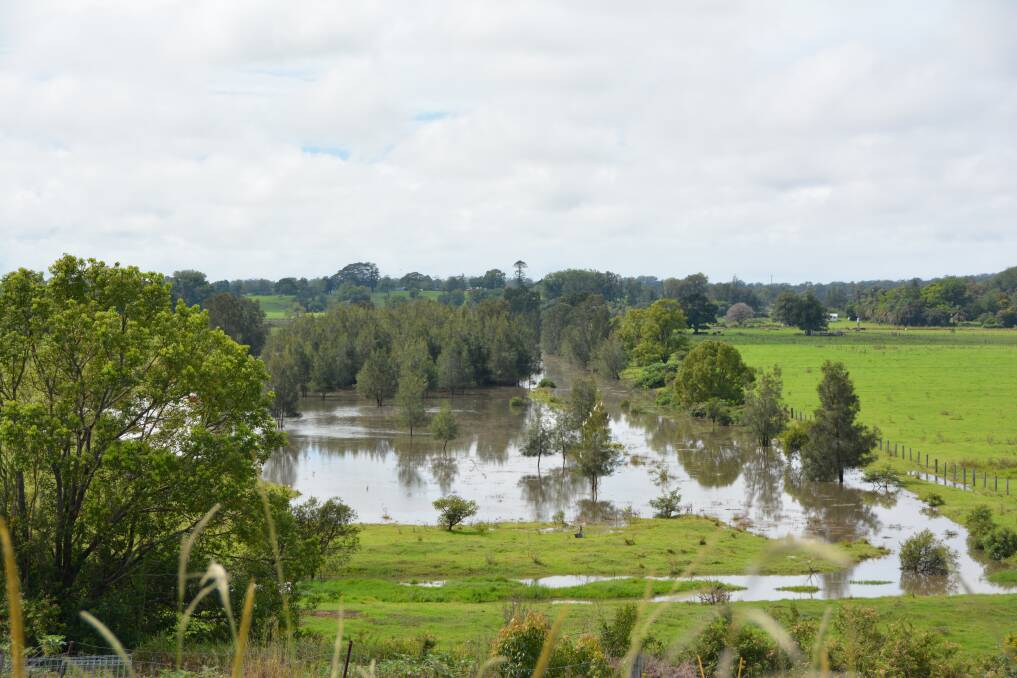 Grounds flooded in the Kempsey region on Thursday March 16, 2017.