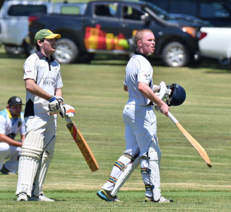 Milestone: Rovers representative Jackson Korn brings up his first century in the first grade competition. Photo: Penny Tamblyn.