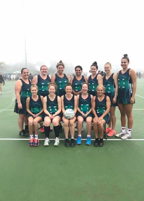 Competitors: The Macleay Valley Open netball team who competed at the state championship on the weekend. Photo: Supplied.