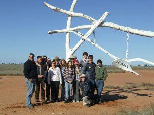 Vast scale: students and teachers from St Paul's College enjoyed a trip to Bourke and surrounds