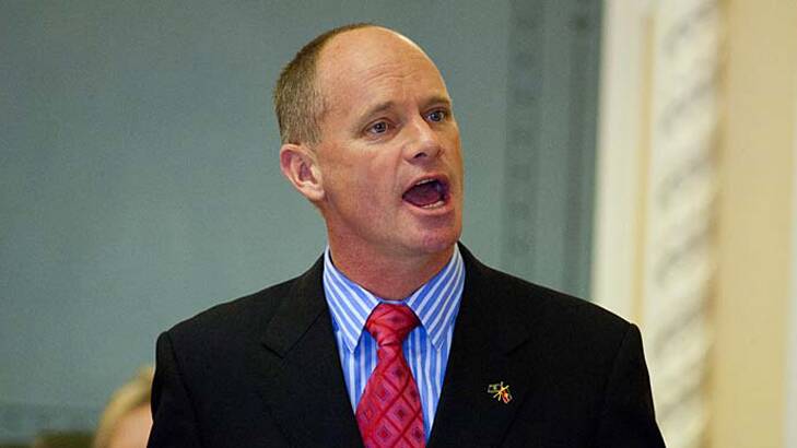 Called police over threat ... Queensland Premier Campbell Newman.
