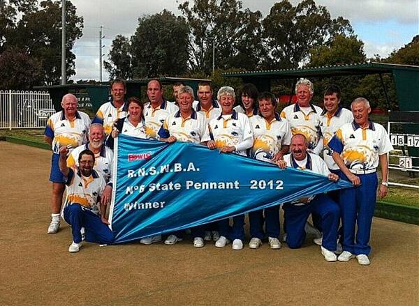  Rare feat: Crescent Head Bowling Club won the grade six State pennant title. It is the first time a team from the club has won a State title