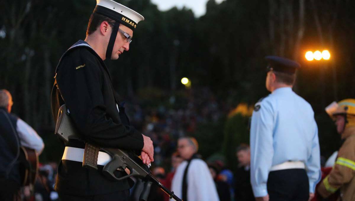 About 4000 people turned out for the Anzac Day dawn service at Mount Macedon. Photo: PAUL ROVERE