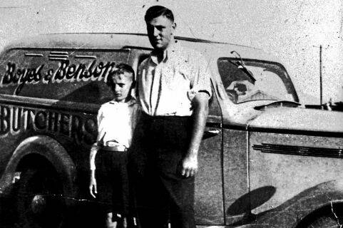 Boyes and Benson’s butcher’s van in the 1940s. Pics: Macleay River Historical Society.