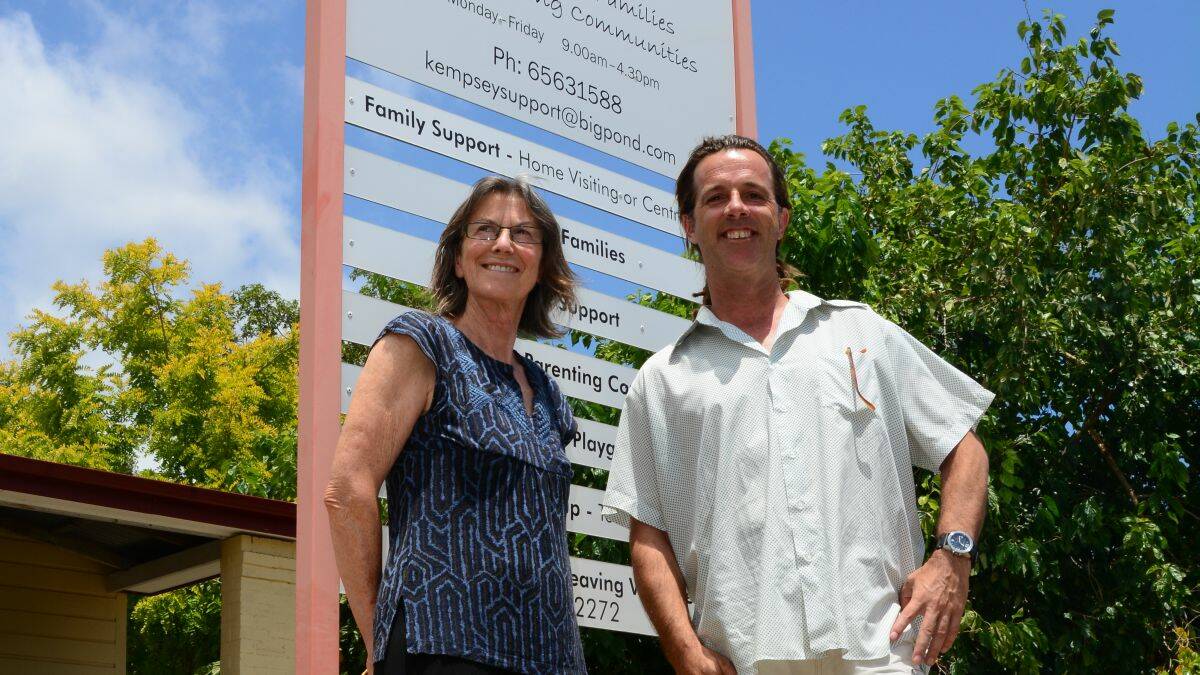Support shortfall: Diane Garfield and Heath Addison are concerned about a lack of funding for men’s behavioural change programs in Kempsey
