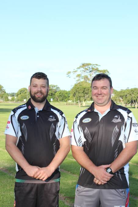Lower Macleay Magpies co-coaches Zac McKiernan and Adam ‘Chicken’ McMurray.