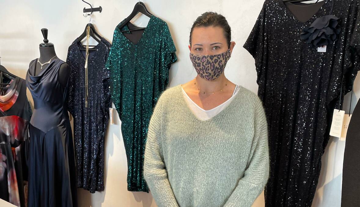 FED UP: Sarah Atkins is the owner of Bombo Clothing Co in Kiama, a small clothing business which has been around in the local area in one form or another for the past 16 years