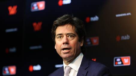 CAPABLE: Gillon McLachlan says the AFL has the capabilities to invest in a new Tasmanian AFL side. Picture: Twitter