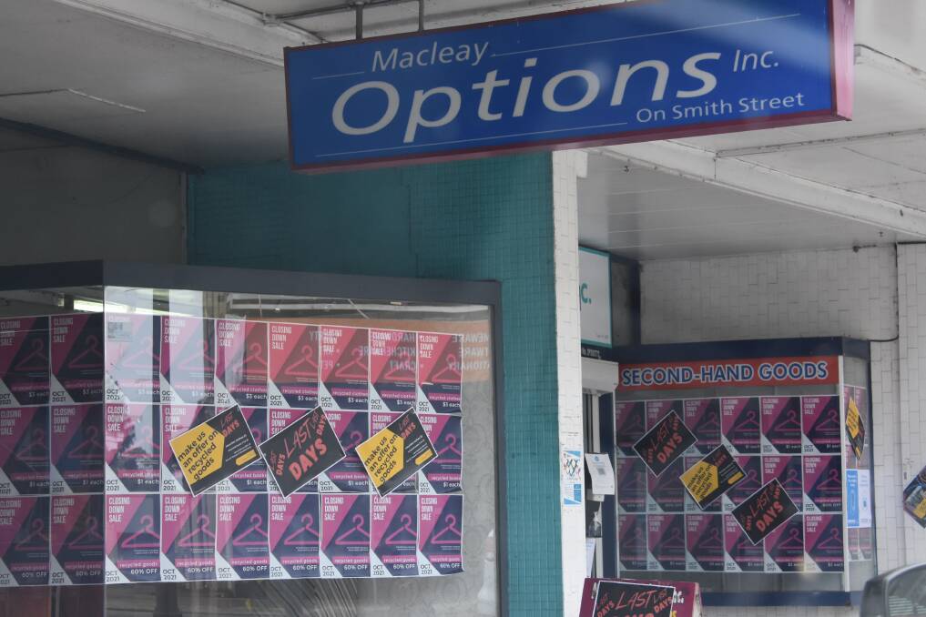 Macleay Options Smith St store is closing down. Photo taken by Lachlan Harper 