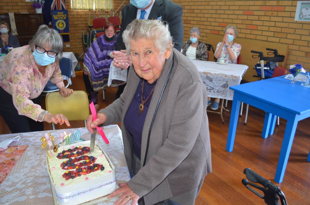 Molly O'Neill celebrating her 100th birthday, Photo taken by Sam Payne 