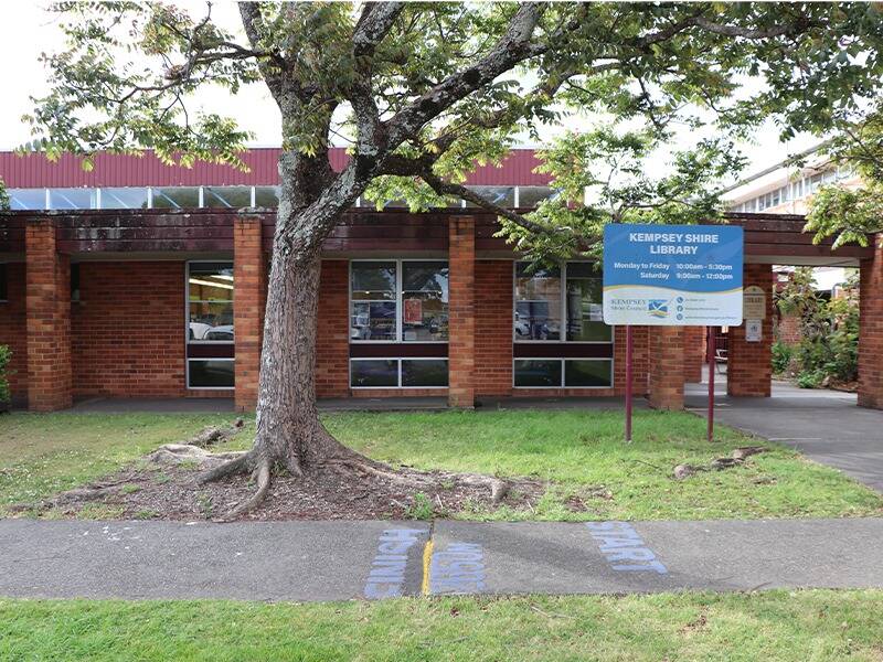 The seven trees are located around the Kempsey Shire library. Photo supplied by Kempsey Shire Council 