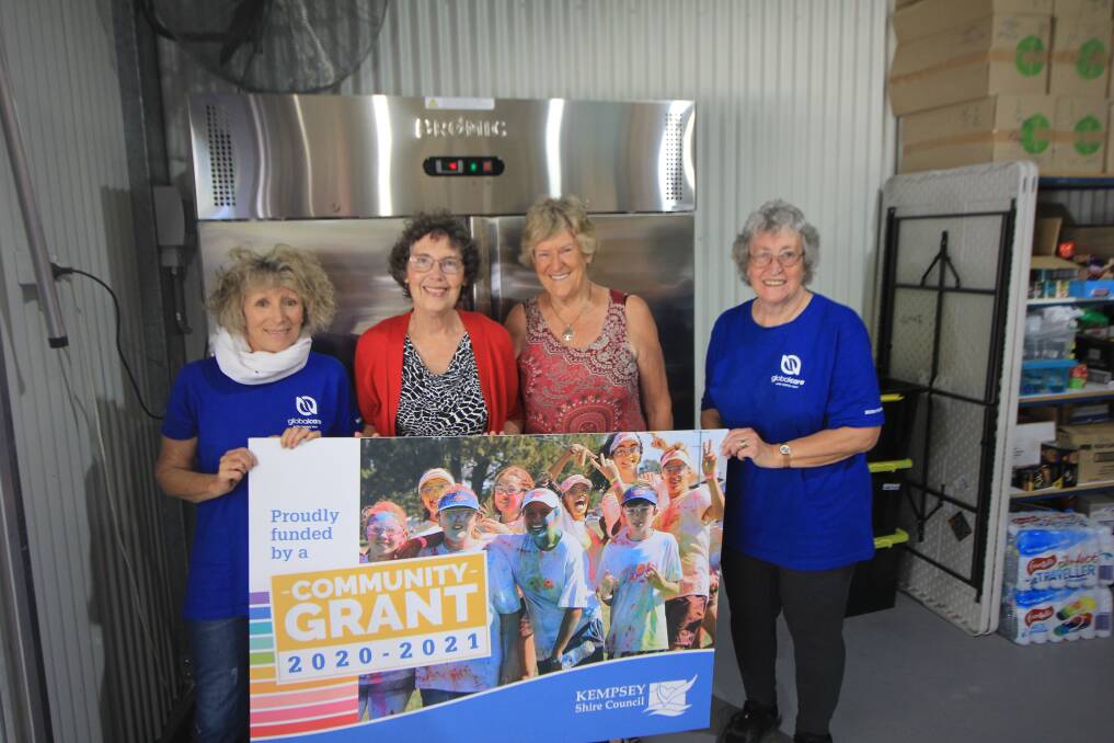 Last years grant recipients, iCARE Kempsey, from left to right, MoIra Hodgekiss, Jennifer Morrison, Janette Meehan and Gloria Potter. Photo supplied by Paul Koch 
