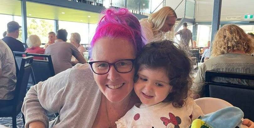 Justine Leonard with her granddaughter Teresa, 3. Picture: Supplied