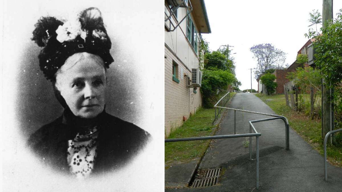 Left picture of Fanny Herborn nee Rudder wife of Ernest, right picture of Herborne Avenue. Pictures supplied by MRHS