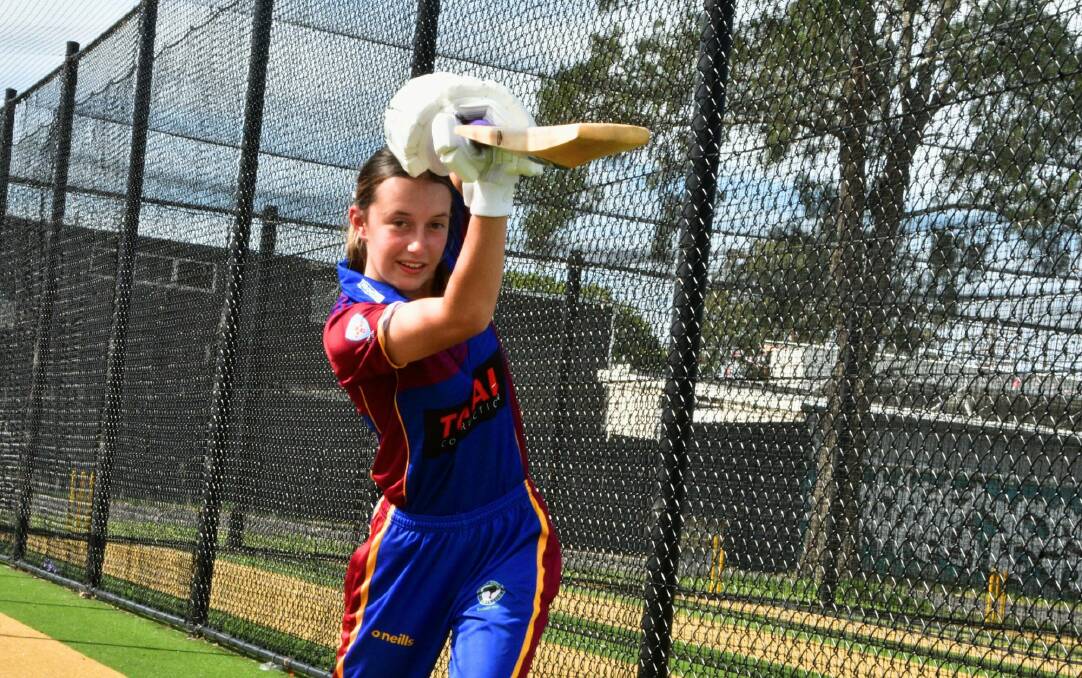 Phoebe Laws has been selected for the inaugural under-17 India Cricket tour. Picture by Mardi Borg