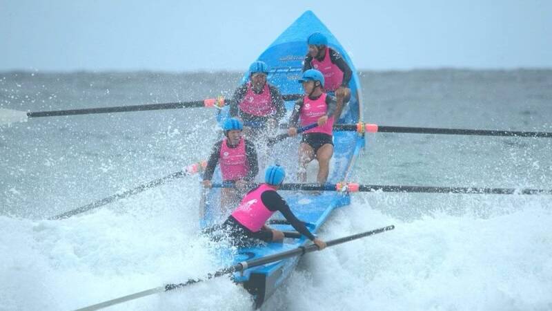 Kempsey-Crescent Head Surf Club 240 men's crew came third at the Surfboat State Titles. Picture by Darryl Bullock