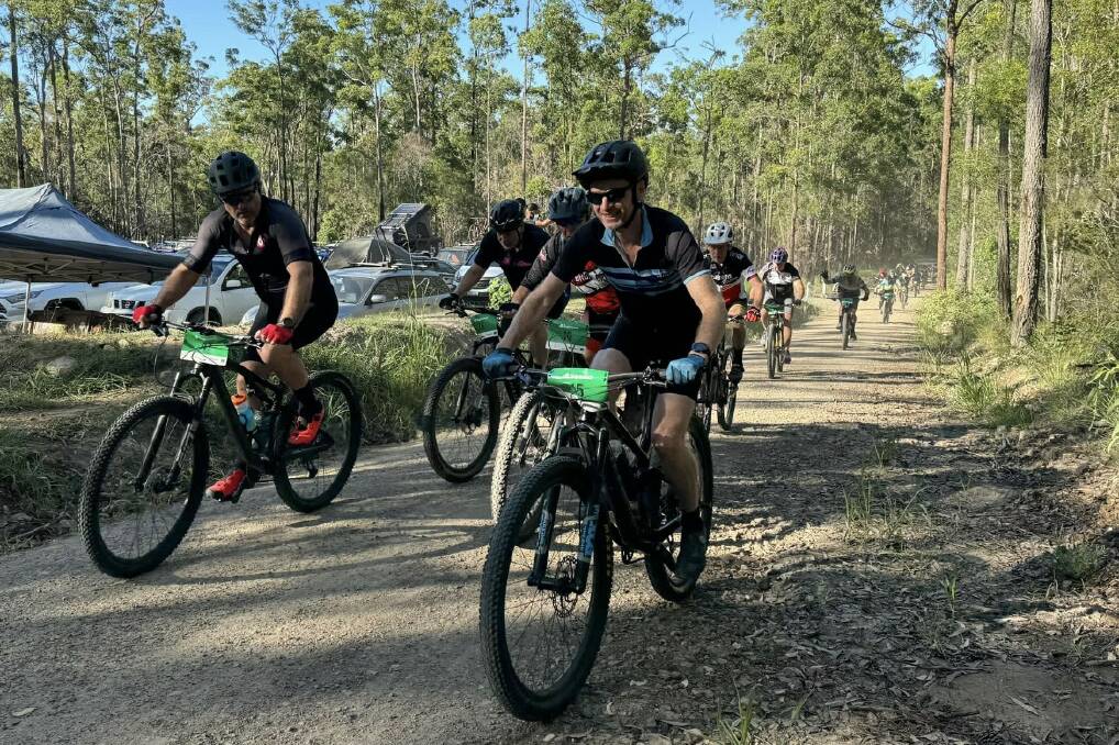 Riders from across the state converged on the local trails for a series of events hosted by the Macleay Valley Mountain Bikers Club. Picture supplied, Macleay Valley Mountain Bikers Club Facebook