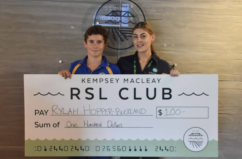 Rylah Hopper-Buckland is the Kempsey Macleay RSL Club Sportsperson of the Month for February. Picture by Mardi Borg