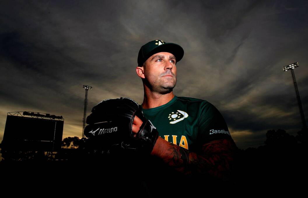 Kempsey baseball star Tim Atherton will be the starting pitcher for Australia this weekend. Picture by Scott Powick, Baseball Australia