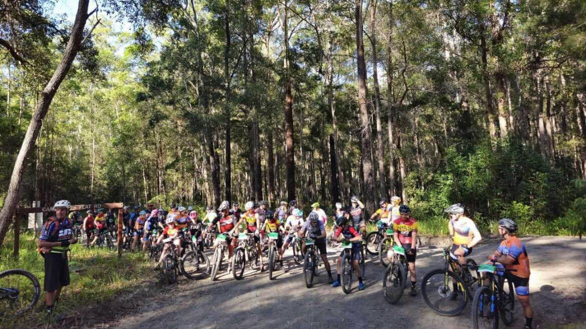 More than 300 riders competed in the three events on the weekend. Picture supplied, Macleay Valley Mountain Bikers Club Facebook