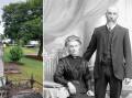 Pictures of John Turner Lees tombstone in East Kempsey Cemetery (left) and the former Mrs Ann Duncan with her second husband, Robert Butterfield (right), supplied by Macleay River Historical Society