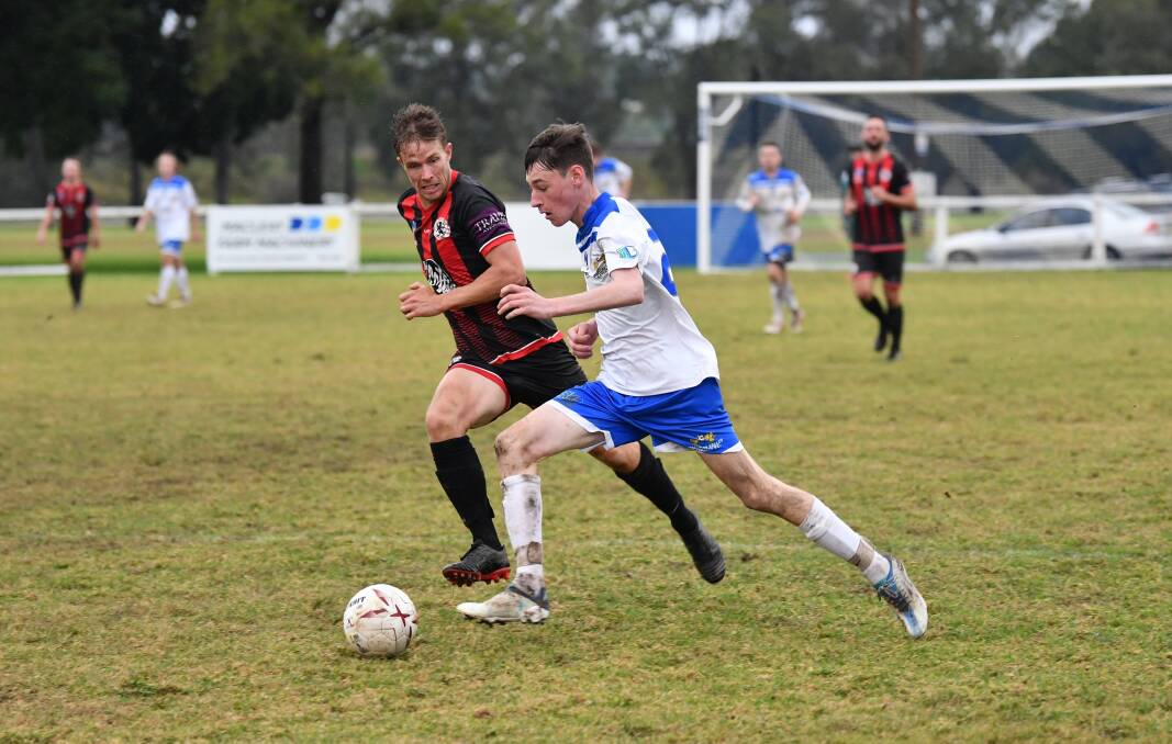 Macleay Valley Rangers succumb to fatigue in 5-2 loss to Coffs City United. Photos: Penny Tamblyn