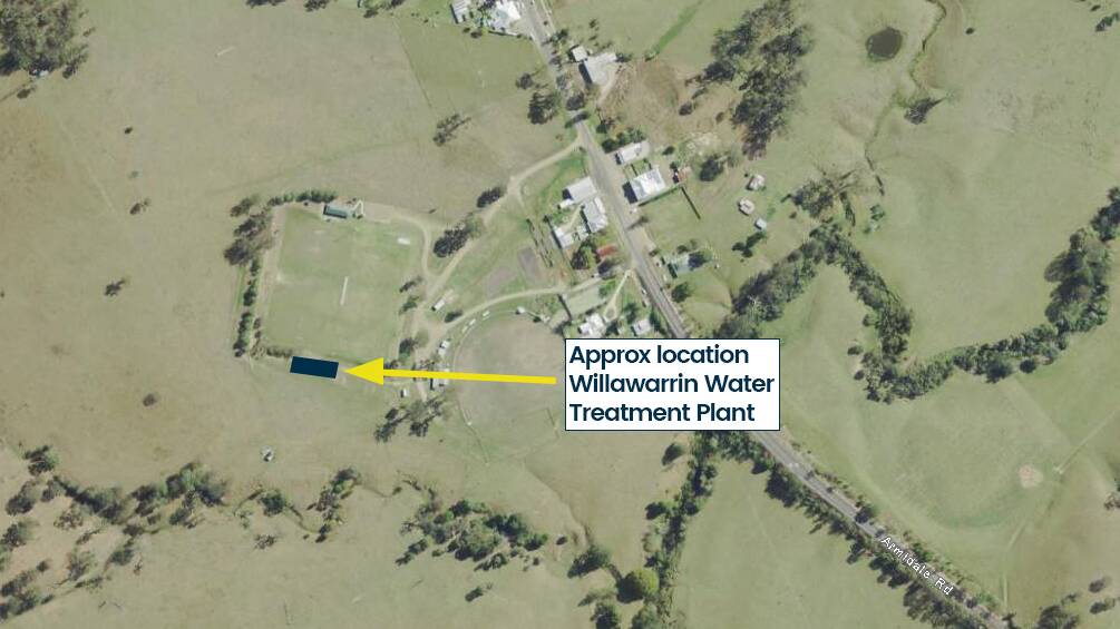 The proposed location of the water treatment plant at Willawarrin. Imagery
courtesy of ArcGIS Department of Customer Service 2020.