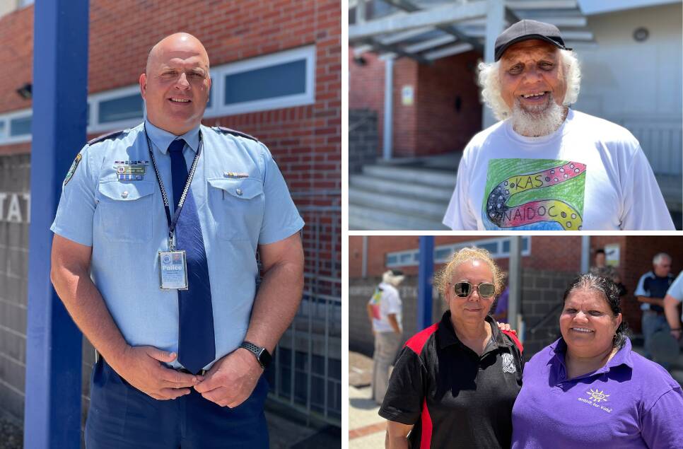 Superintendant Shane Cribb (left) has launched the Mid North Coast Police District Commander's Leadership Group, which includes Leo Wright, Kim Daley and Barbie Cohen. Pictures by Ellie Chamberlain
