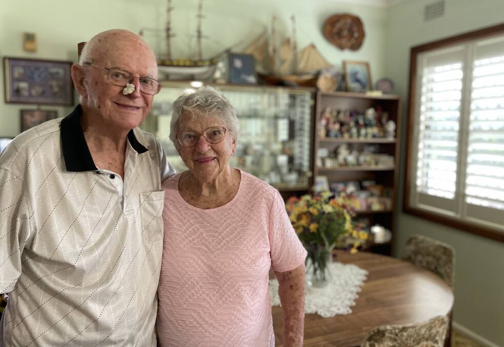 Mr and Mrs Bowell celebrate 75 years together in their South Kempsey home. Pictures by Ellie Chamberlain