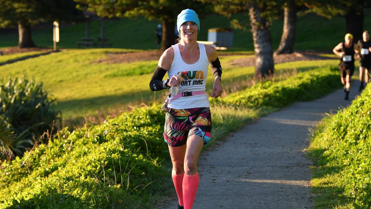 Jules Mackin set out to simply get to the finish line, which she did in 3 hours and 41 minutes. Photo: Penny Tamblyn