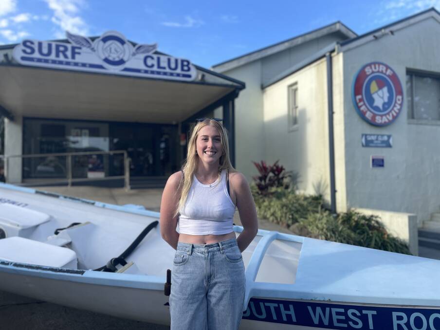 Erin Cook, organiser for the Gotcha4Life 24 hour row fundraiser for South West Rocks Surf Life Saving Club. Picture by Ellie Chamberlain