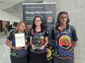 (L-R) Aunty Vicky Taylor, Debbie Swanson, Uncle John Kelly proud to be recognised at the Nanga Mai Awards. Picture supplied Paul Koch
