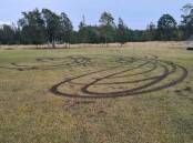 Vandalism in Frederickton forced the closure of grassed netball courts. Picture by Kempsey Shire Council
