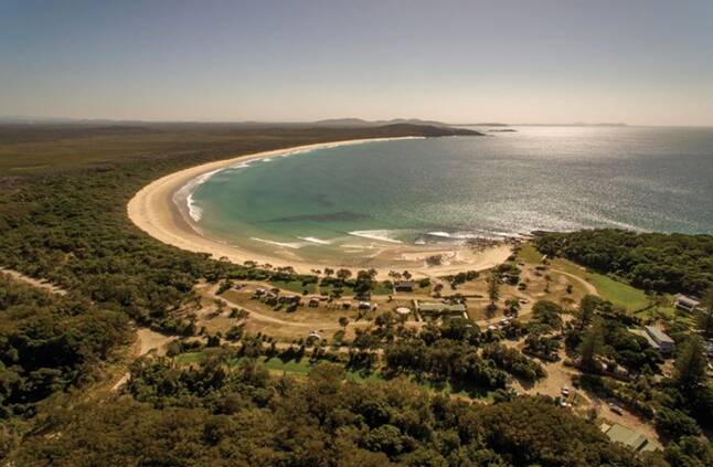 Point Plomer Camping Area , Limeburners Creek National Park. Picture by John Spencer/DCCEEW 