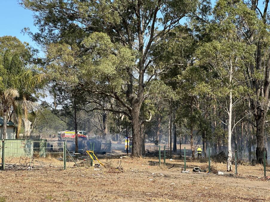 Firefighting crews attended to a fire at South Kempsey on Friday, October 20. Picture by Sue Stephenson