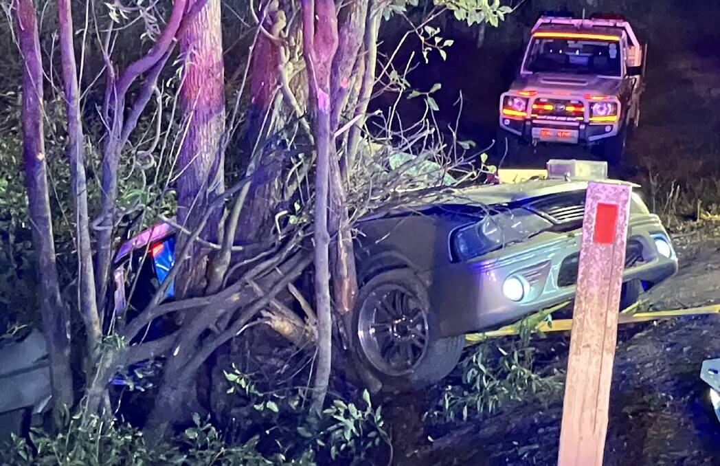 The accident scene at Gowings Hill Road, Dondingalong on August 7, 2023. Picture supplied by Macleay Valley SES