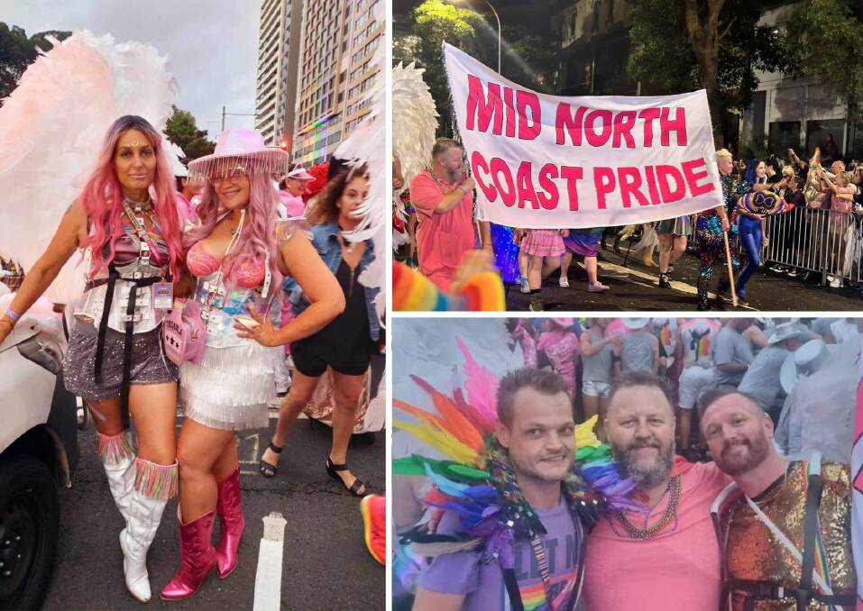 Mid North Coast Pride shined on Oxford Street at the Sydney Gay and Lesbian Mardi Gras parade. Pictures supplied