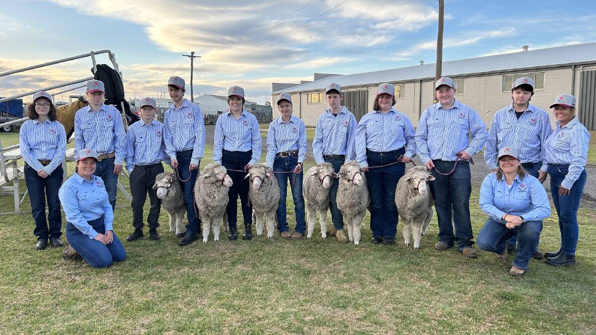 Meville High School students have returned home after competing in the 2023 NSW School Wether Challenge. Picture supplied.