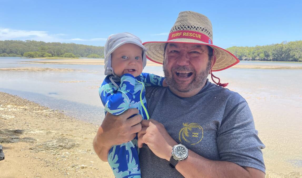 2023 NSW Labor Candidate for Oxley Greg Vigors, with his grandson. Picture supplied