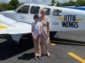 Isabelle Northey and Glenda before a Little Wings flight. Picture supplied
