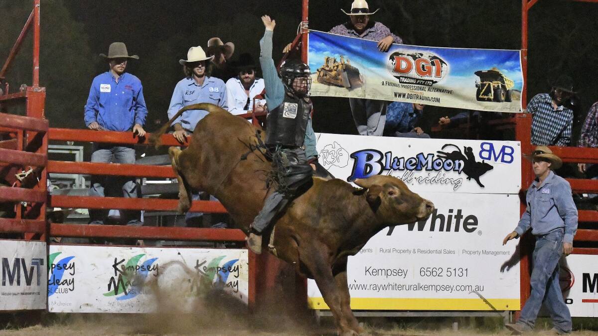 Saddle up: The eighth annual Blue Moon Charity Bull Ride features wild rides from junior cowboys through to Australian champions. Photo: Penny Tamblyn.
