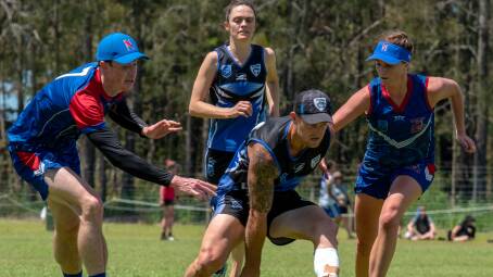 Port Makos v Philippines in Mixed Open action at the 2023 NSW Senior State Cup in Port Macquarie. Picture by Kim Ambrose, @saltyfoxfotography
