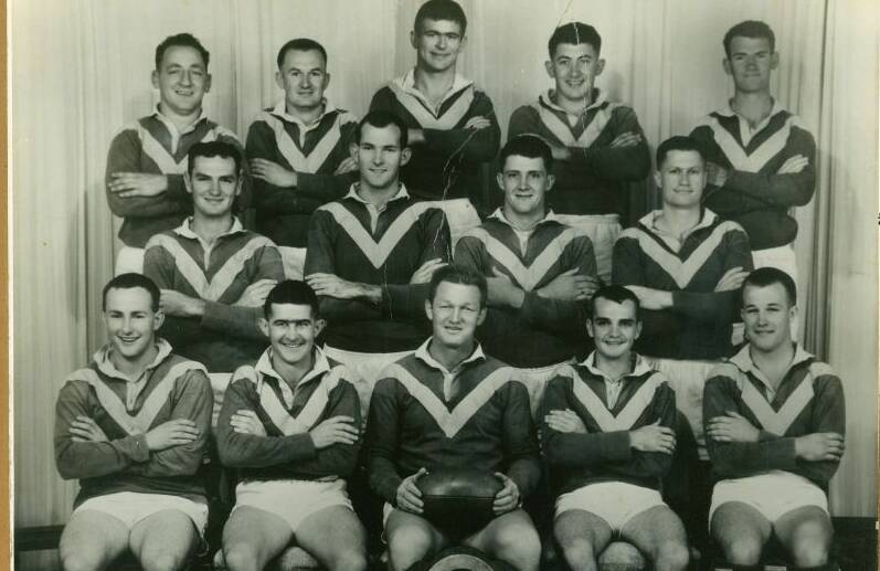 Central Kempsey first grade 1962. Lloyd Hudson is front, centre with the ball