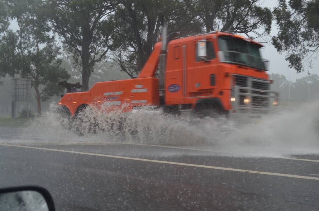 OFF LIMITS: Kempsey Shire Council has been forced to close a number of roads as local overland flooding occurs. Photo: Callum McGregor.