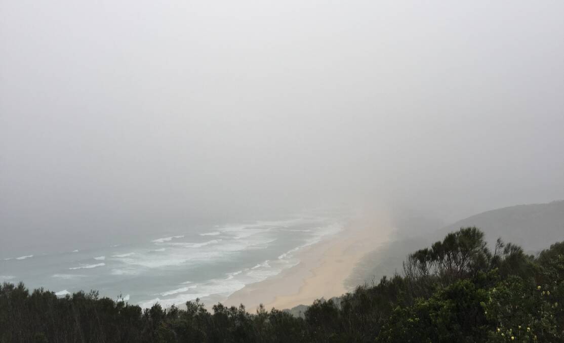 HAZARDOUS: Rough seas are predicted tomorrow. This photo taken at Back Beach this afternoon.