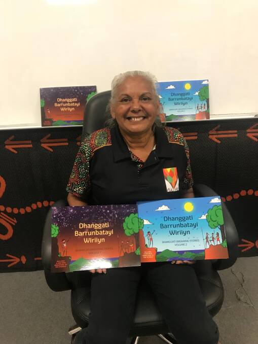 LABOUR OF LOVE: Aunty Caroline Bradshaw worked tirelessly to create a series of Dhangatti dreaming stories, colouring books and DVDs. 