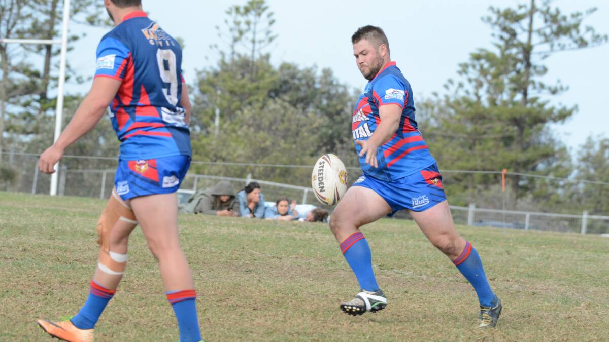 Five-eighth Nick McCabe scored Wauchope's first try in the clash with Old Bar.
