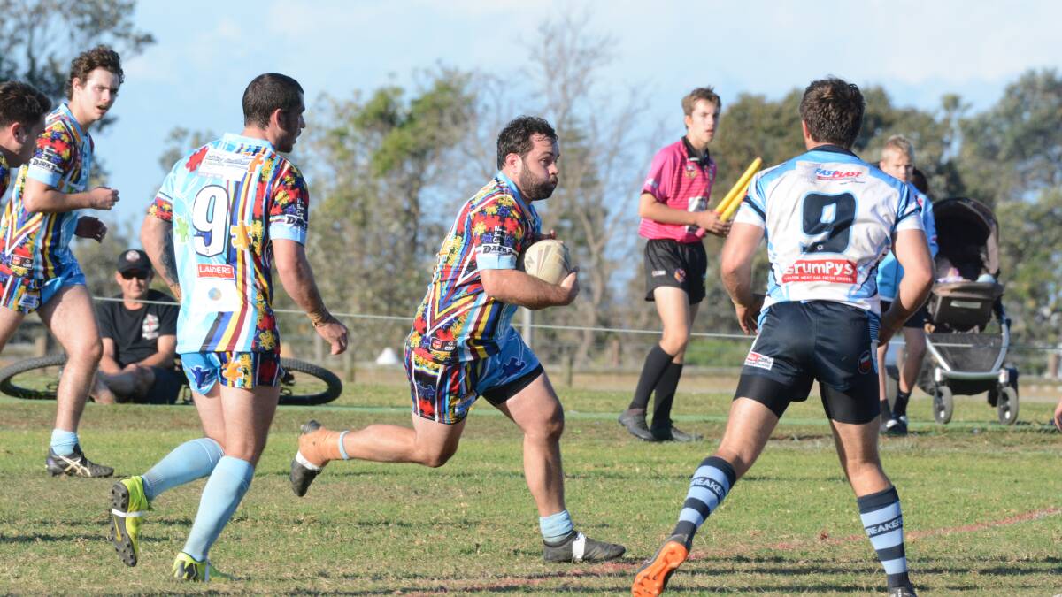 Lock Jonathon Tickle tried hard for the badly beaten Old Bar side against Port City.